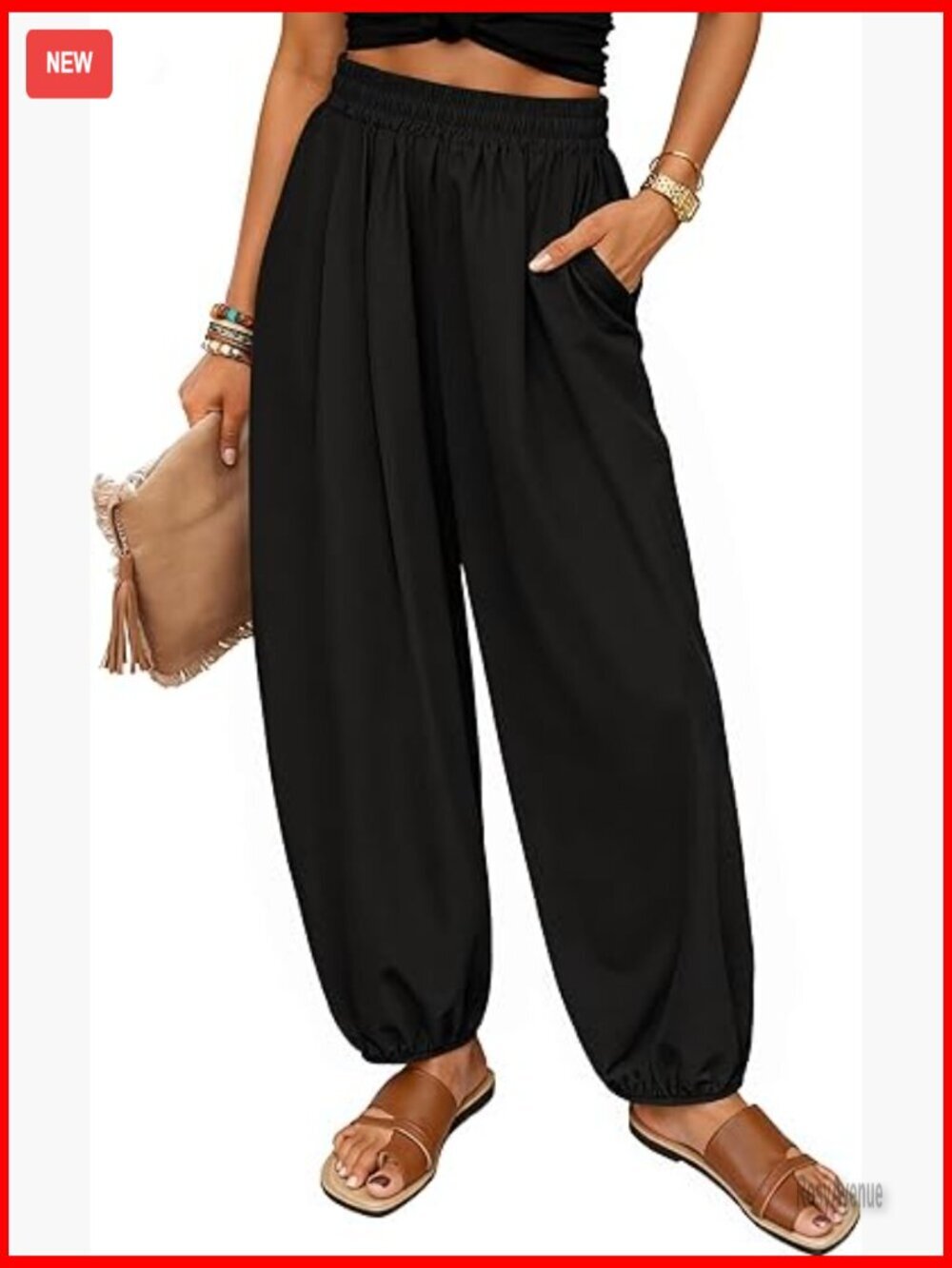 High Waisted Wide Leg Palazzo Pants Lounge Beach Travel Trousers